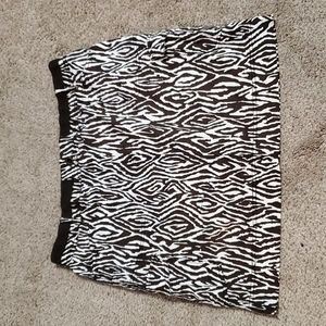 Chico's Women's Plus Size Zebra Print Skirt 3 XL 16